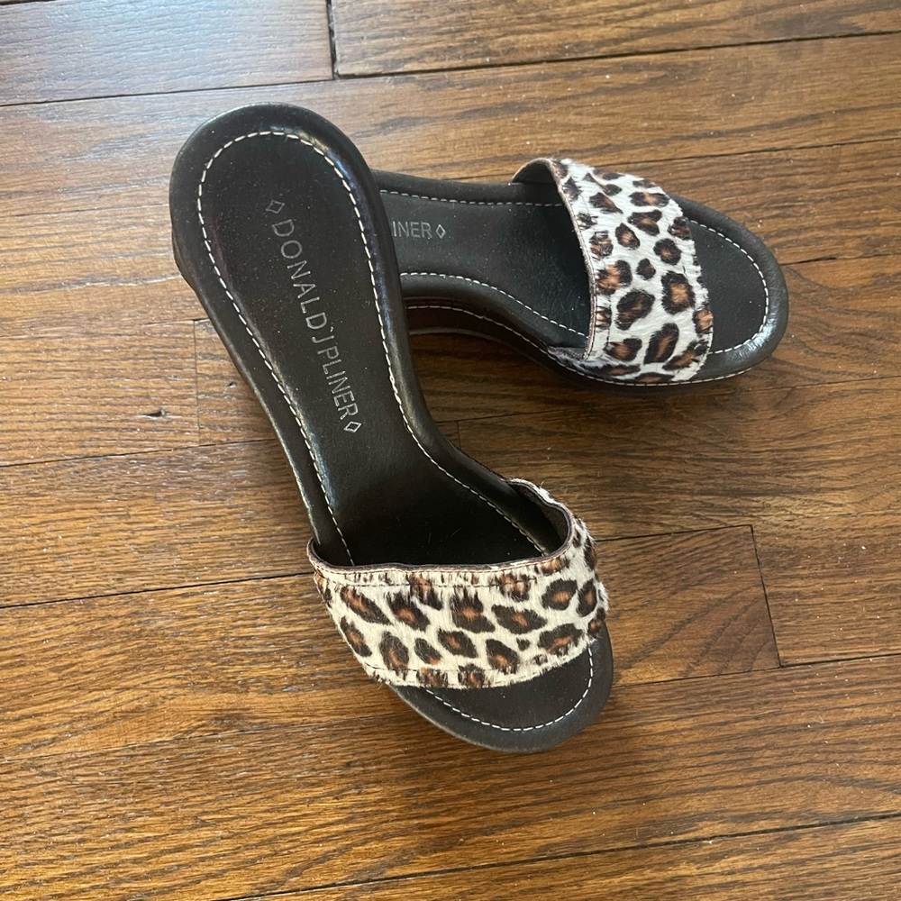 Animal print slides by Donald J Pliner